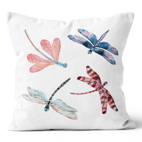 Passion Dragon Fly Throw Pillow 