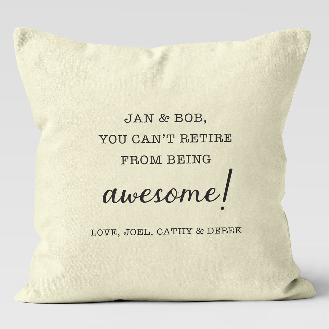 Retirement Personalized Custom Pillow Cover