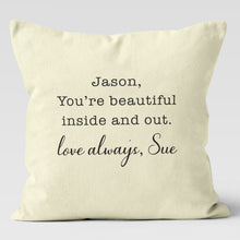Load image into Gallery viewer, Romantic Personalized Custom Pillow Cover
