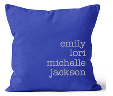 Load image into Gallery viewer, Royal All of Us Personalized Throw Pillow 20x20 and 18x18 and 12x20
