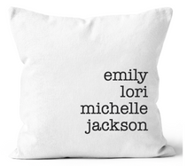 Load image into Gallery viewer, White and Black All Of Us Personalized Throw Pillow Cover 
