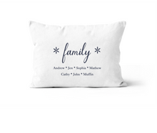 Load image into Gallery viewer, White Personalized Custom Pillow 12x20
