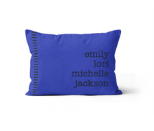 Load image into Gallery viewer, Royal Everyone&#39;s Names, Personalized Throw Lumbar Pillow 
