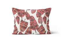 Load image into Gallery viewer, Red Aztec Leaves Pillow Cover
