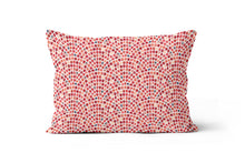 Load image into Gallery viewer, Red Floral Tile Pillow Cover
