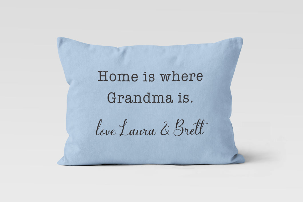 Grandma Lumbar, Personalized Custom Pillow Cover
