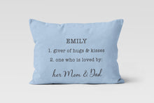 Load image into Gallery viewer, Kids Lumbar, Personalized Custom Pillow Cover
