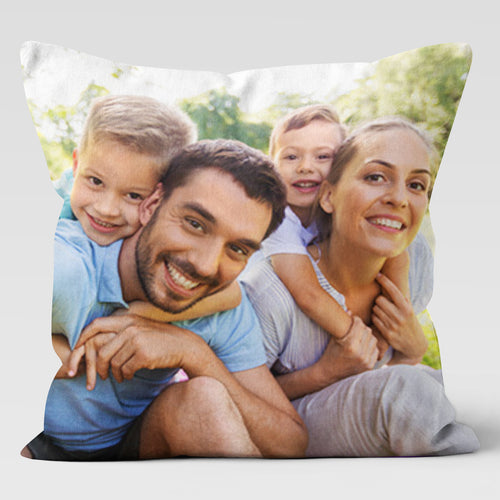 Family Custom Personalized Photo Throw Pillow 18x18 & 20x20 