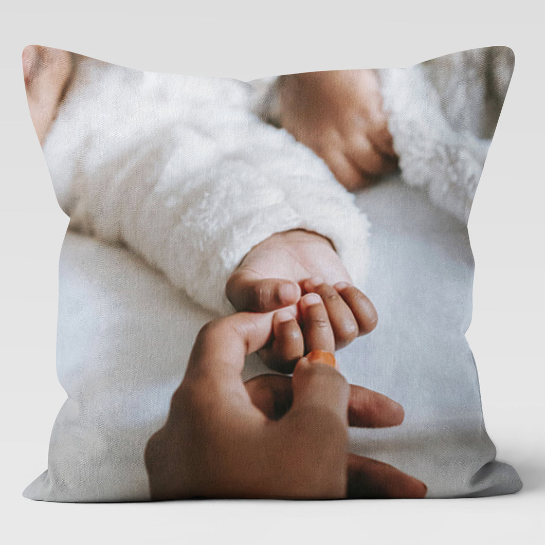 Baby Unisex Custom Personalized Photo Throw Pillow Cushion 20x20 & 18x18