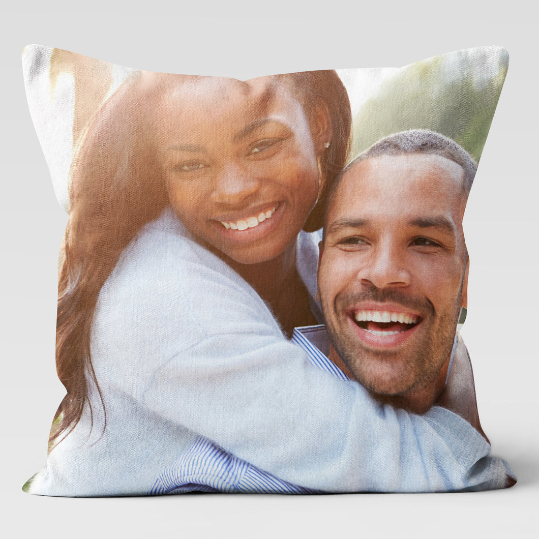 Husband Custom Gift Personalized Photo Throw Cushion