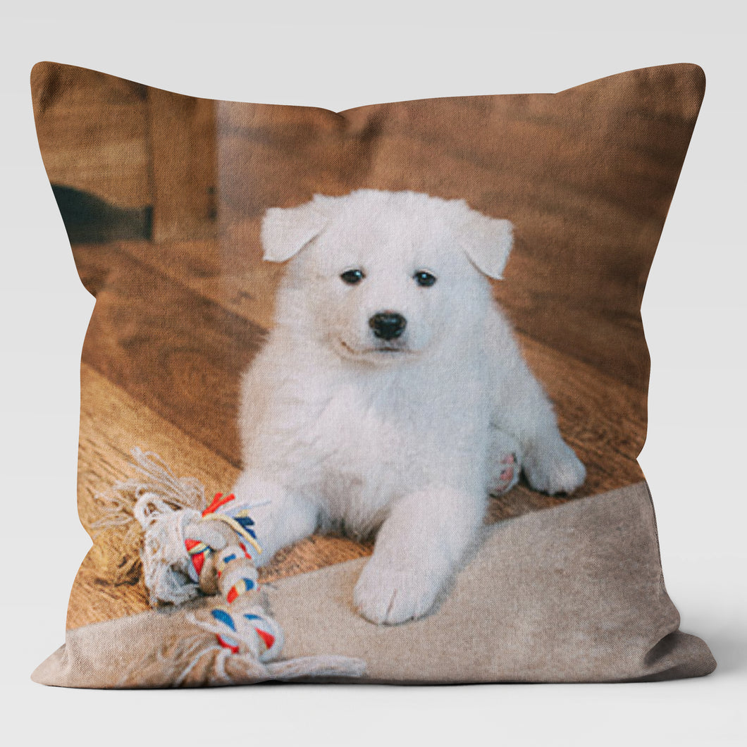 Pet Personalized Custom Photo Throw Cushion Pillow 18x18 and 20x20
