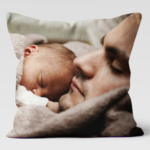 Uncle Custom Personalized Photo Throw Pillow