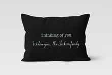 Load image into Gallery viewer, Sympathy Lumbar, Personalized Custom Pillow Cover
